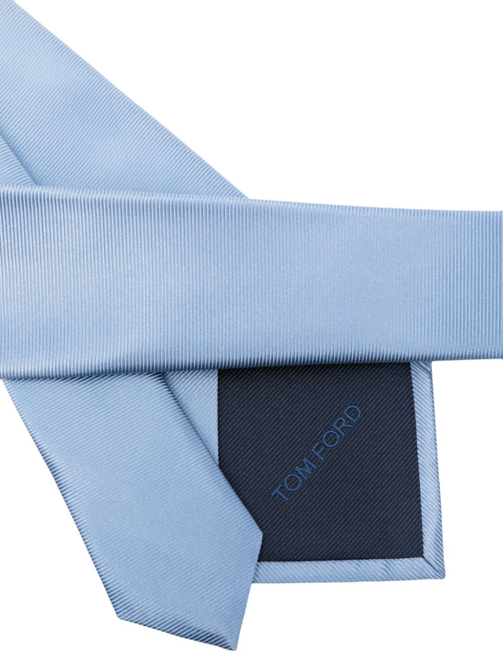 TOM FORD stripe-jacquard silk tie - Blauw