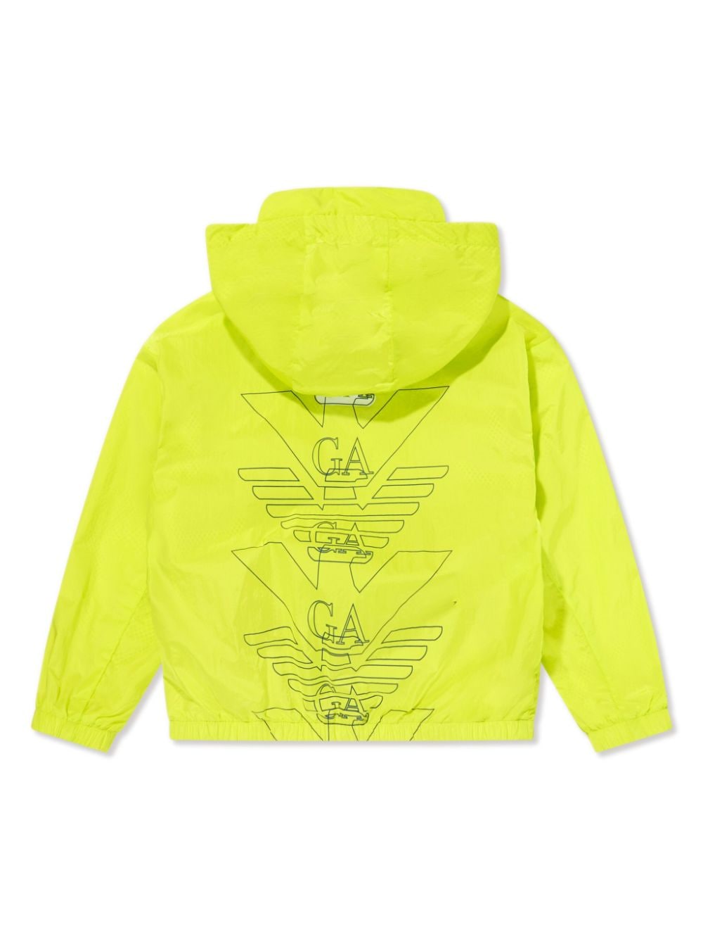 Emporio Armani Kids lightweight hooded jacket - Groen