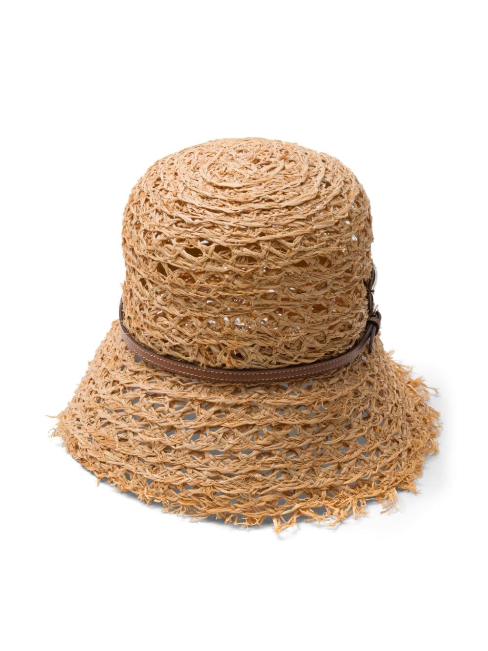 Prada enamel-triangle logo bucket hat - Beige