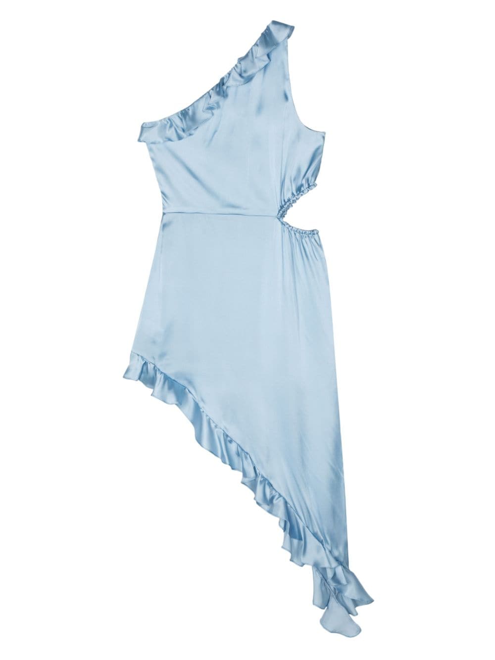 IRO asymmetric-design satin dress - Blauw
