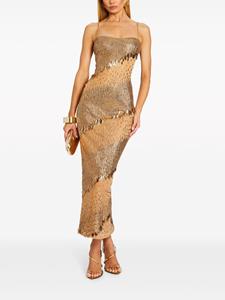 Retrofete Carmine embellished dress - Goud