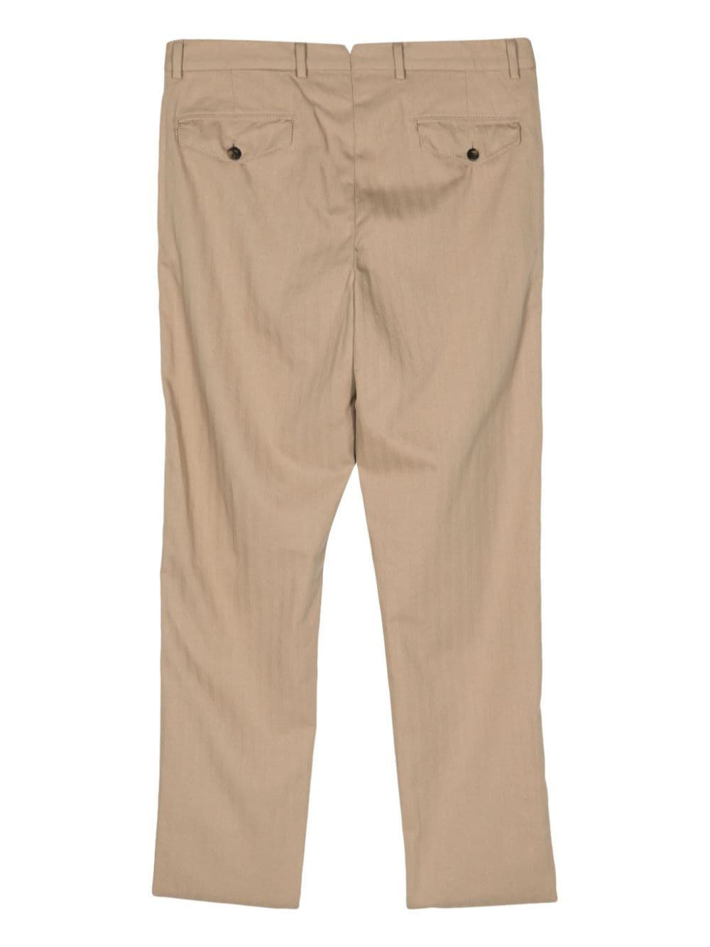 Caruso straight-leg cotton trousers - Beige