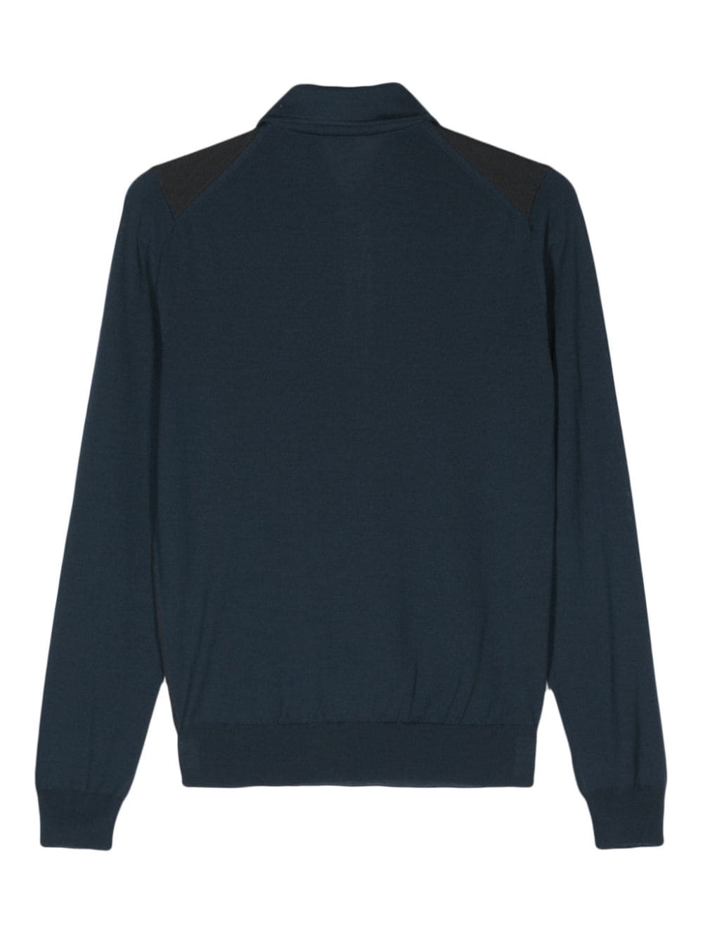 Corneliani fine-knit wool polo shirt - Bruin
