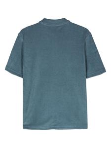 Zanone terry-cloth cotton polo shirt - Blauw