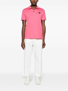 Paul & Shark logo-patch cotton polo shirt - Roze