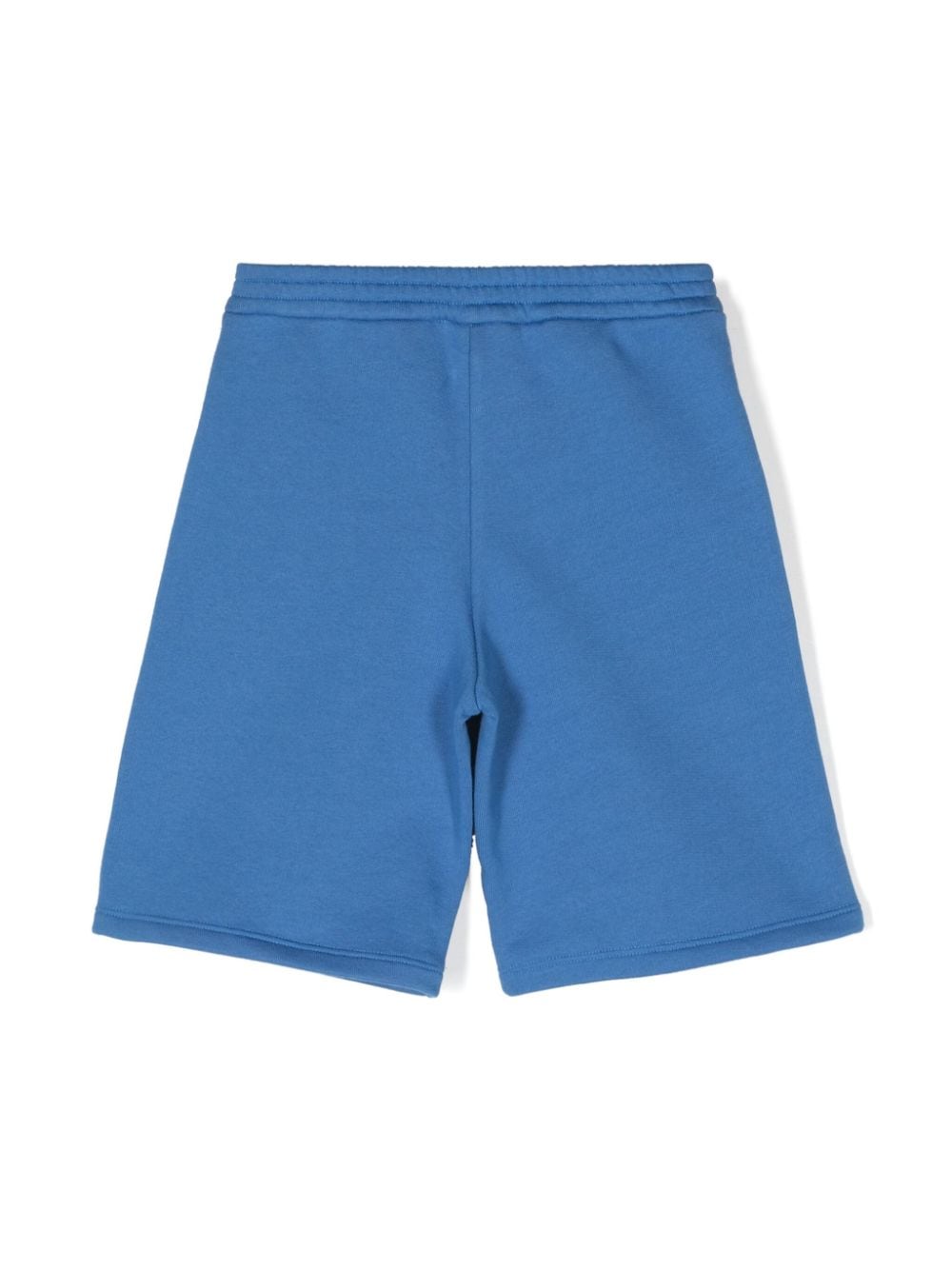Gucci Kids Katoenen shorts met logopatch en Web-streep - Blauw