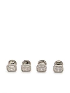 Tateossian Halo rectangular cufflinks - Zilver