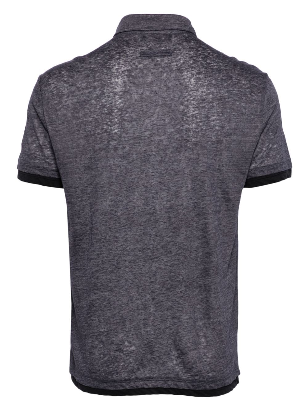 Zegna short-sleeve cotton polo shirt - Paars