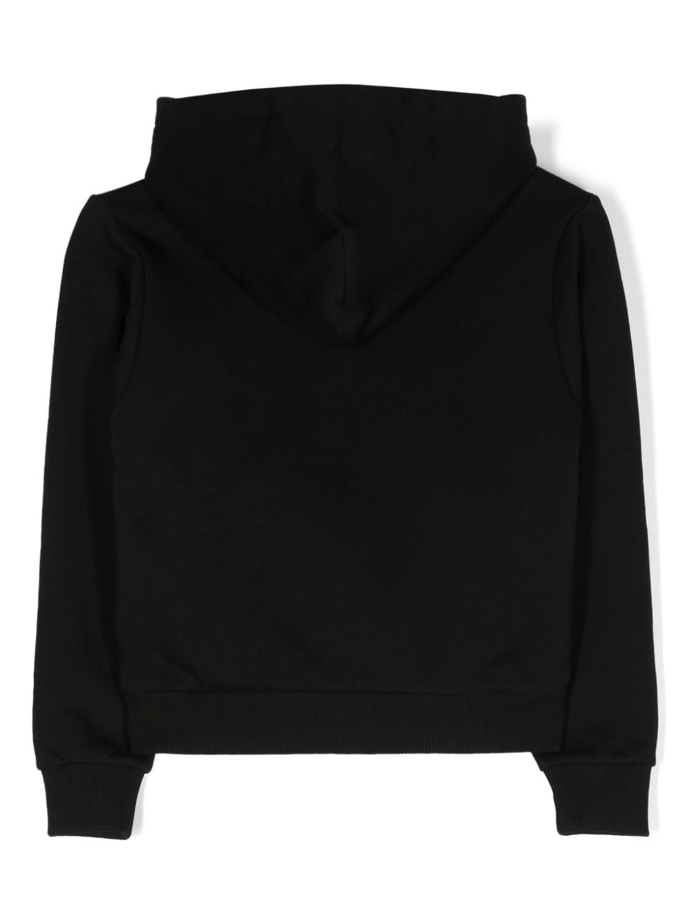 Dolce & Gabbana Kids logo-appliqué zip-up sweatshirt - Zwart
