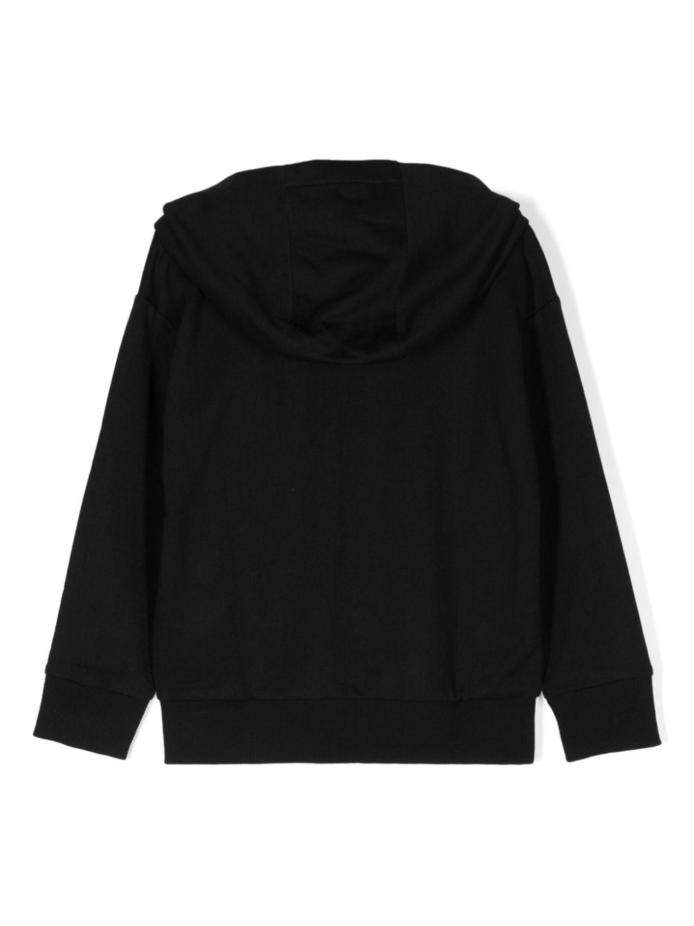 Versace Kids logo-print cotton hoodie - Zwart