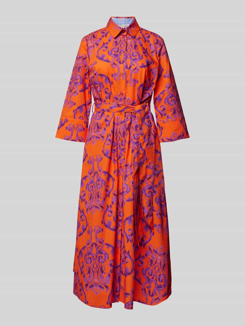 Christian Berg Woman Midi-jurk met paisleymotief