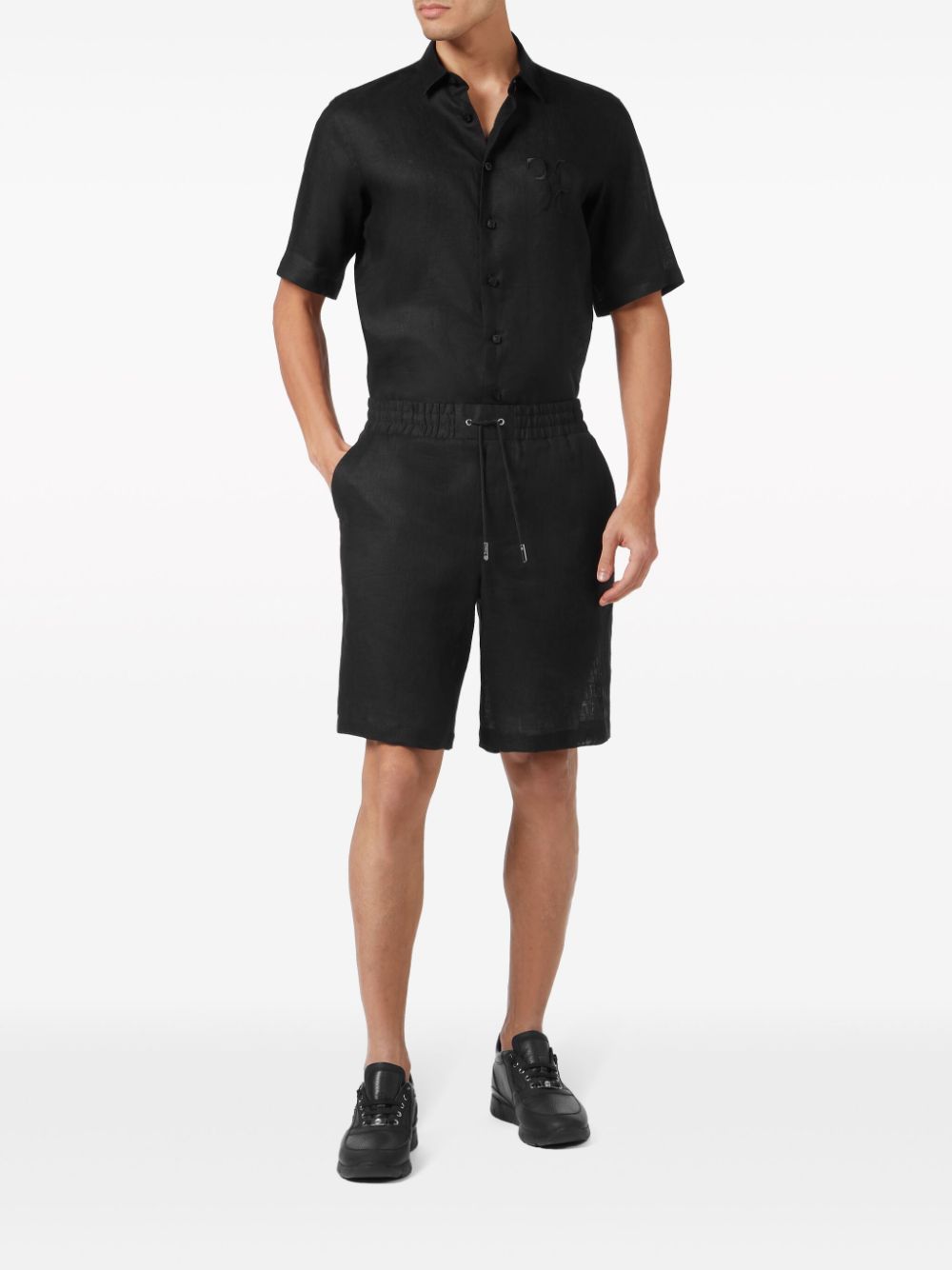 Billionaire Shorts met elastische taille - Zwart