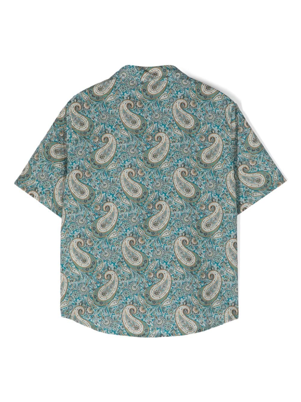 MC2 Saint Barth Kids paisley-print cotton shirt - Groen