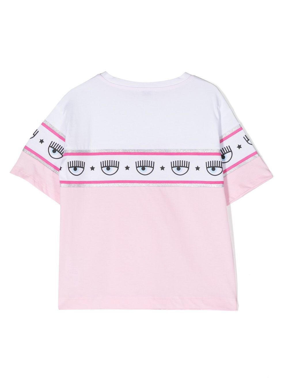 Chiara Ferragni Kids T-shirt met logoprint - Roze