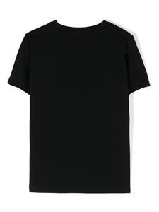 Balmain Kids logo-lettering cotton T-shirt - Zwart
