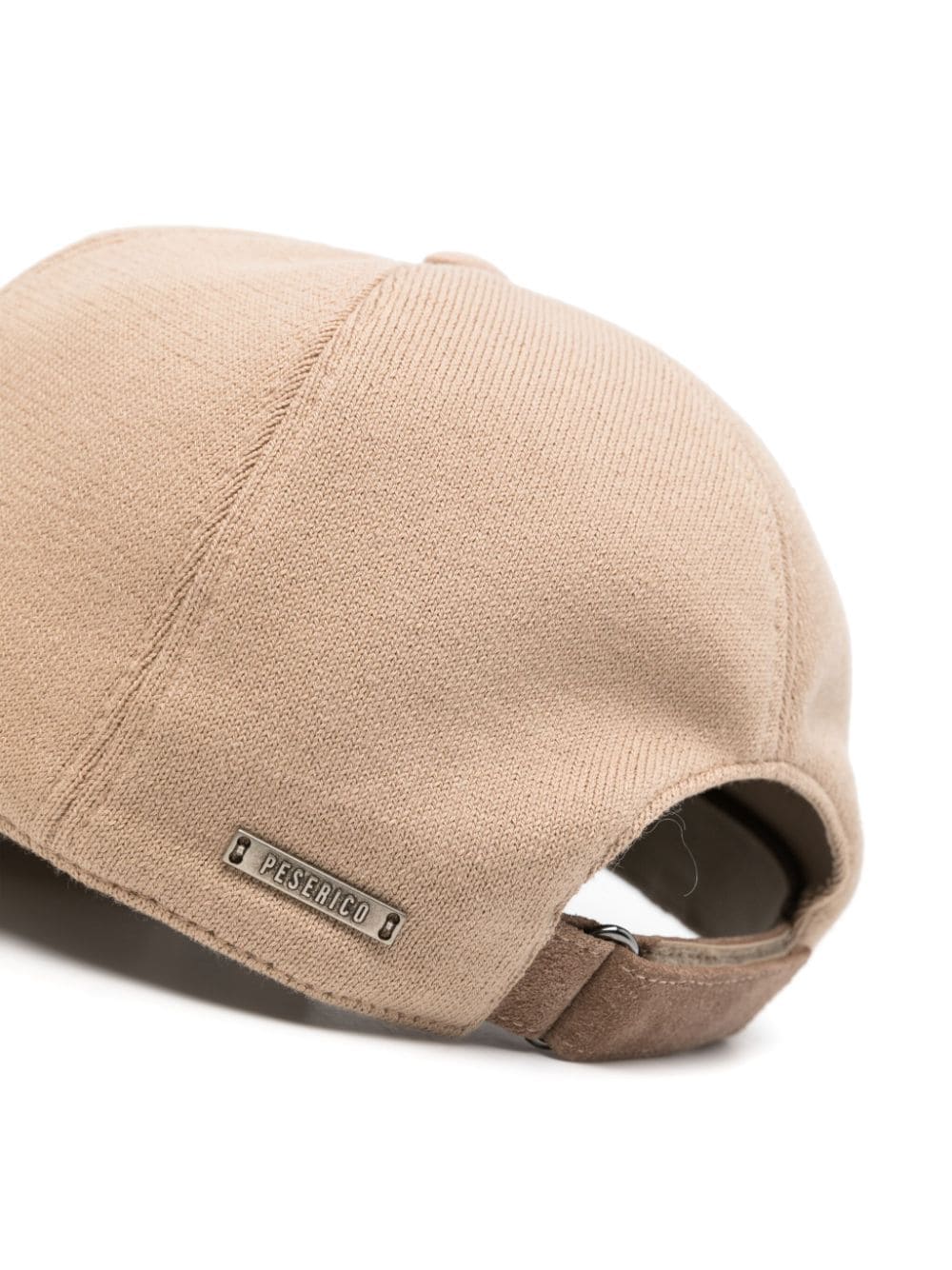 Peserico logo-plaque knitted cap - Beige