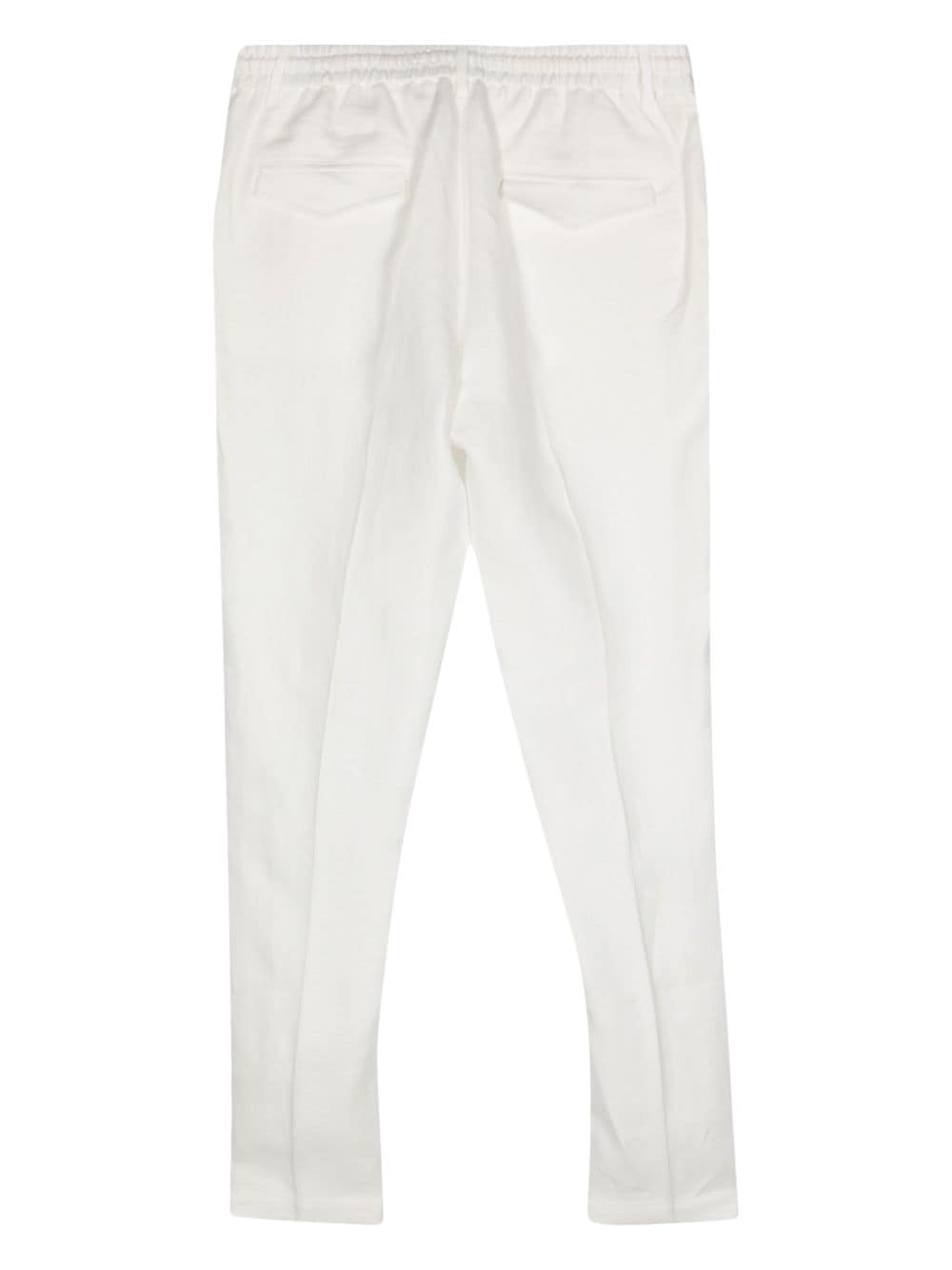 Peserico tapered linen trousers - Wit