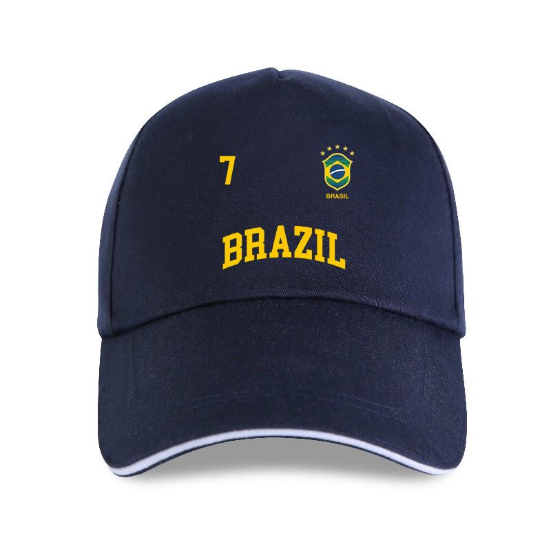 91510107MAC1P63Q47 Nieuwe 2019 mode unisex zomerstijl Brazilië baseballpet nummer 7 (Rug) Braziliaans voetbalteam roze