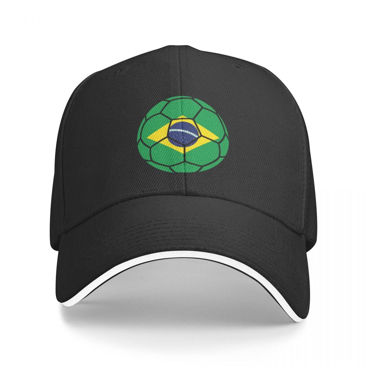 91341622MA8PNJ28X9 Brazilië voetbal vlag baseball cap nieuw in hoed UV-bescherming zonne-hoed snapback cap hoed voor unisex dames