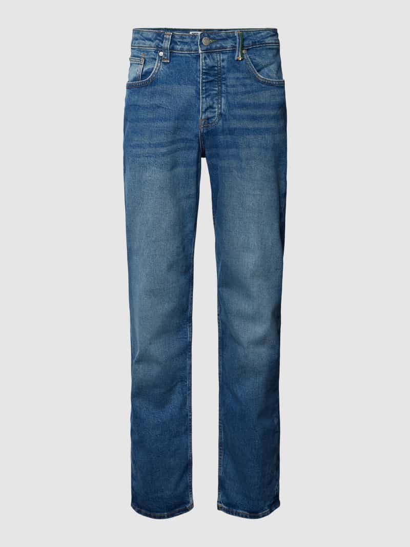 REVIEW Straight leg jeans in verwassen look