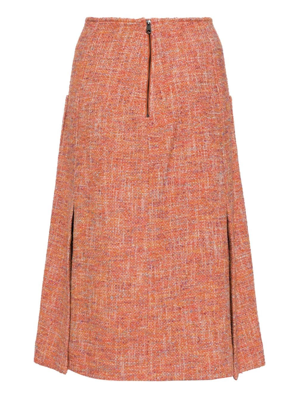 Paul Smith A-line tweed midi skirt - Oranje