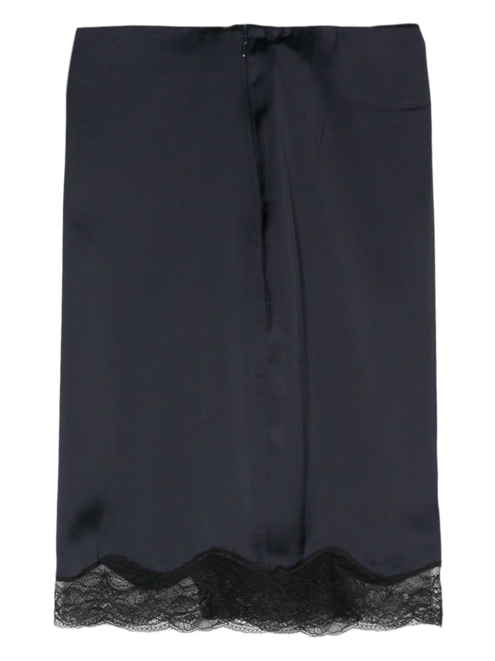 Ba&Sh Clemence lace-trimmed midi skirt - Blauw