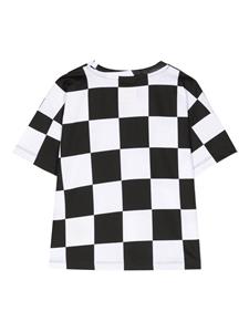 Marques'Almeida KIDS Geruite T-shirt - Zwart