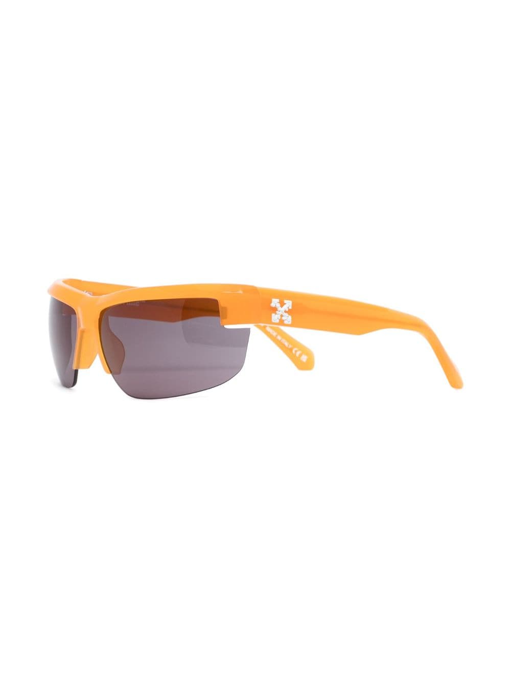 Off-White Eyewear Zonnebril met rechthoekig montuur - Oranje