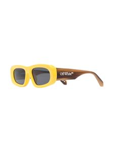 Off-White Austin zonnebril met ovalen montuur - Geel