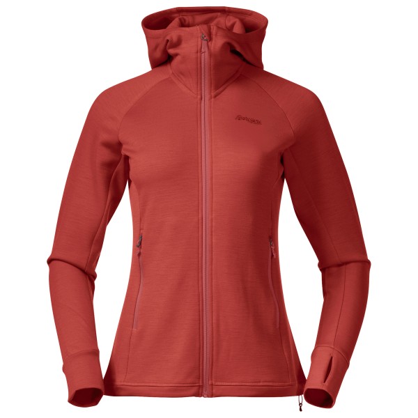 Bergans  Women's Ulstein Wool Hood Jacket - Wollen vest, rood