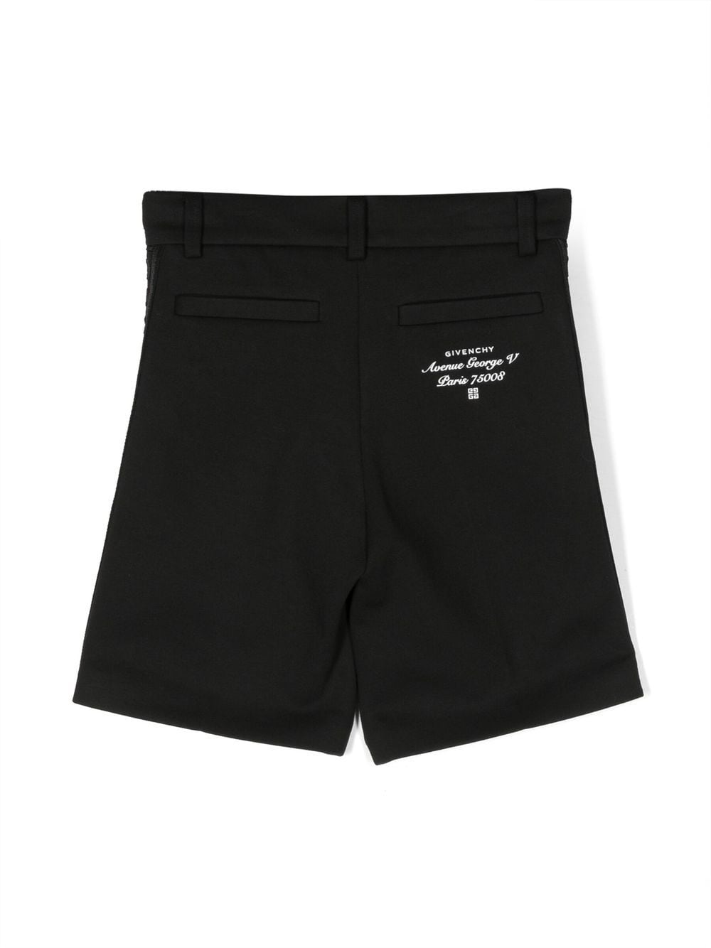 Givenchy Kids High waist shorts - Zwart