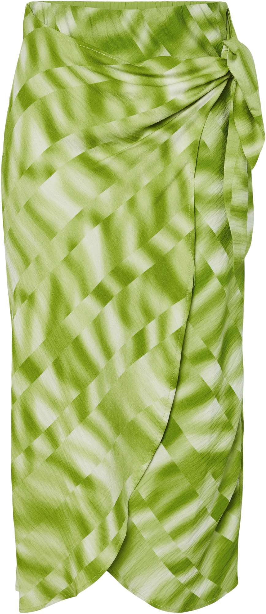 Y.A.S Yaslime hw midi wrap skirt s. parrot green/lime