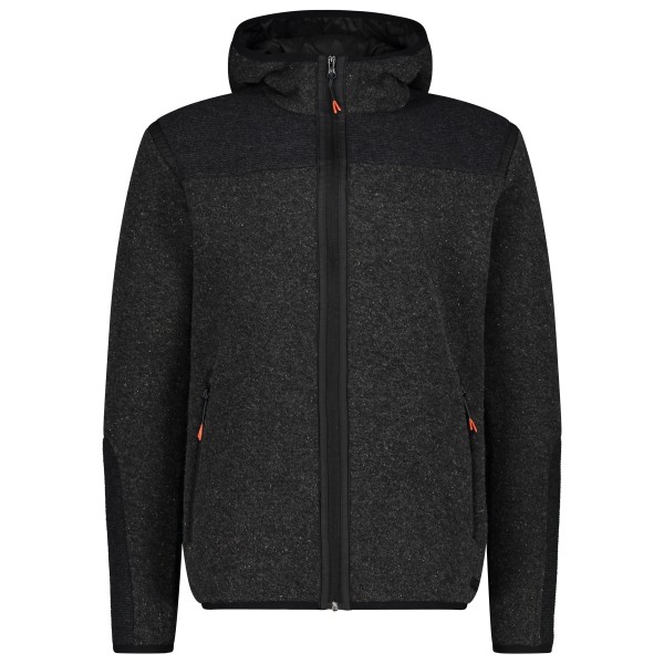 CMP  Jacket Fix Hood Buttoned Wooltech - Wollen vest, zwart