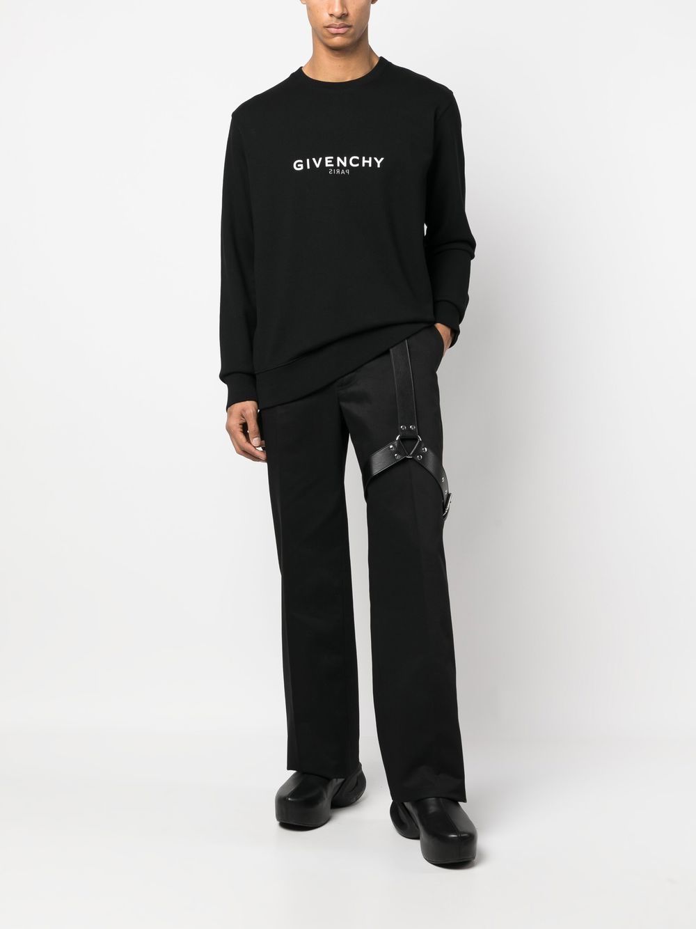 Givenchy Sweater met logoprint - Zwart