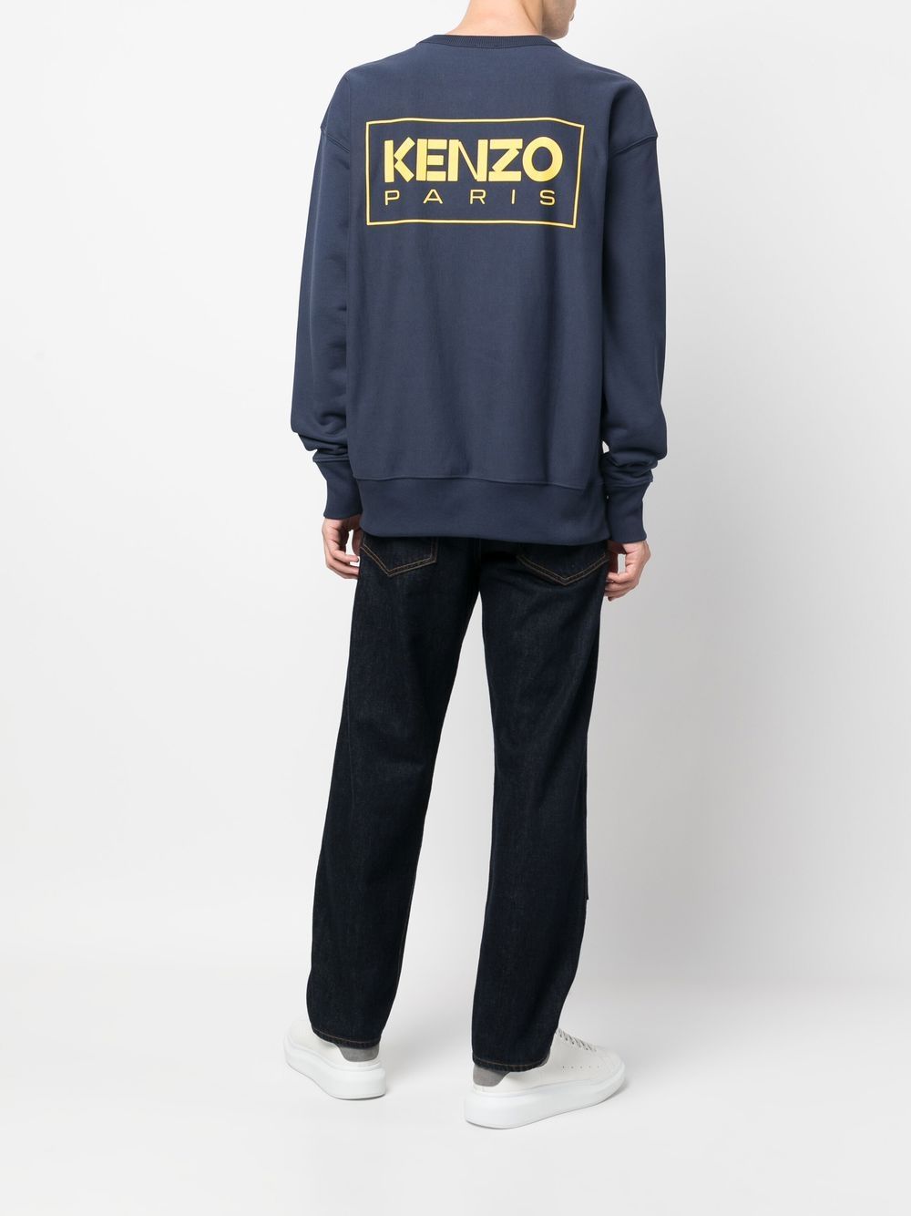 Kenzo Sweater met logoprint - Blauw