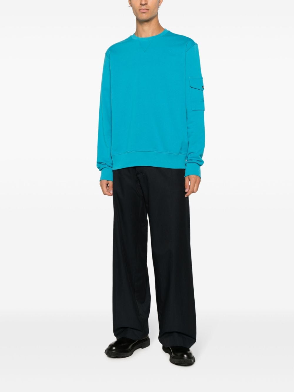 Herno Sweater met ronde hals - Blauw