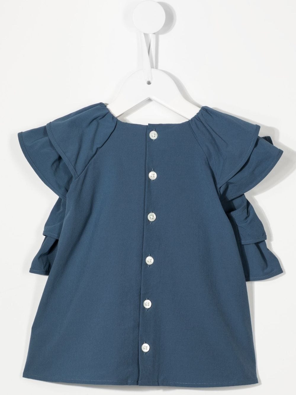 Fith Blouse met ruche afwerking - Blauw