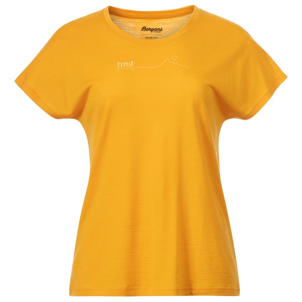 Bergans  Women's Tind Crux Merino Tee - Merinoshirt, oranje