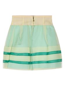 Louis Vuitton Pre-Owned 2012 layered mini skirt - Groen