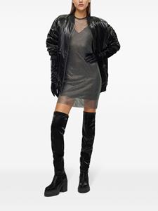 HUGO x Bella Poarch Karuki mesh mini-jurk - Zwart