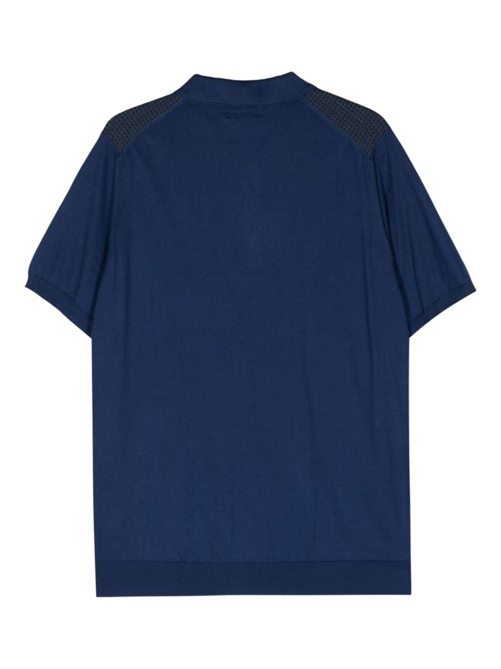 Corneliani intarsia-knit polo jumper - Blauw