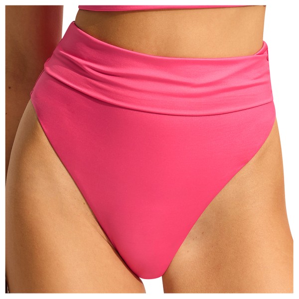 Seafolly  Women's Soleil Roll Top High Rise Pant - Bikinibroekje, roze