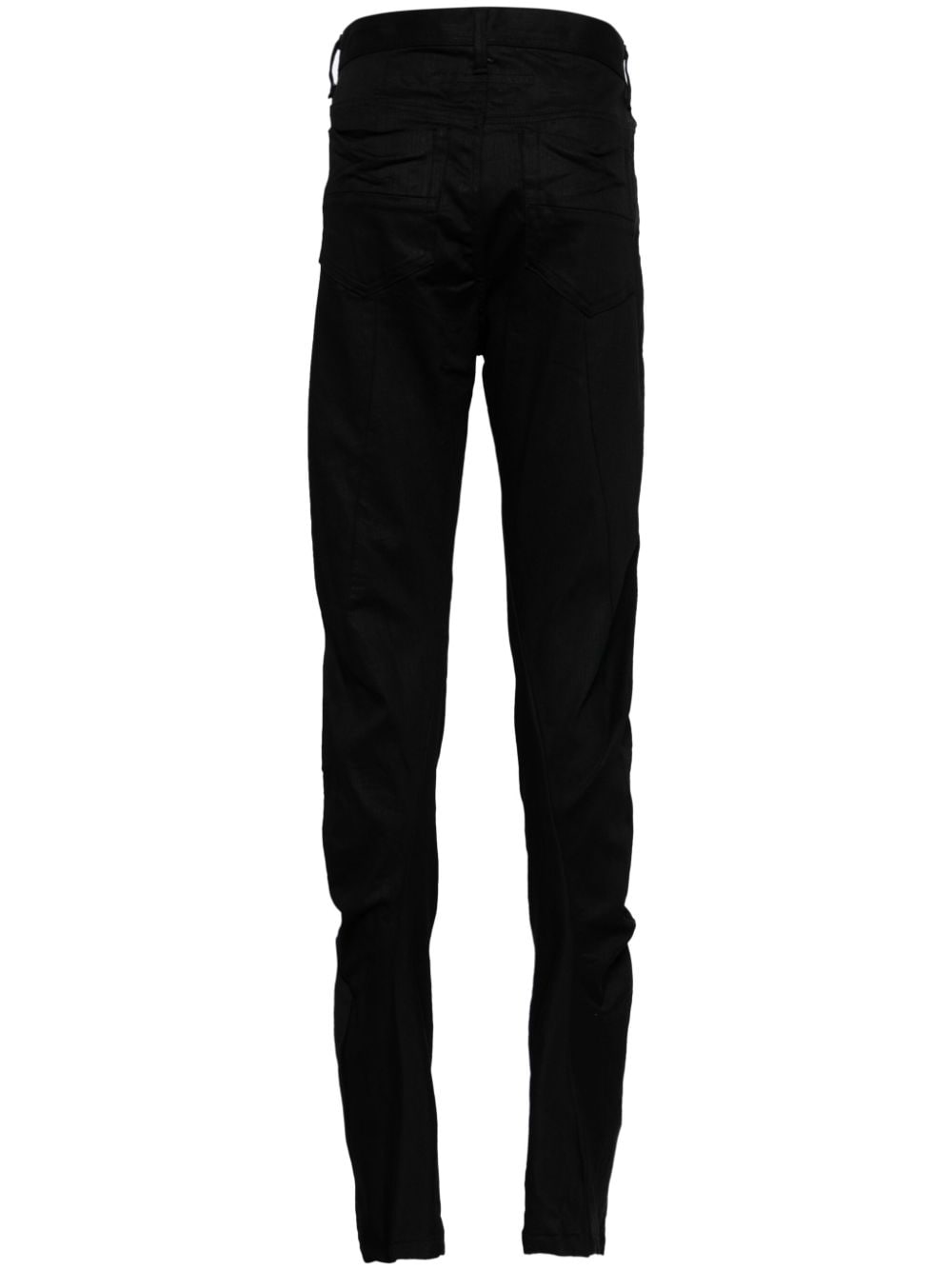 Julius slim fit cotton blend trousers - Zwart
