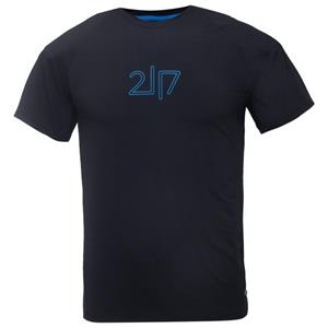 2117 of sweden  Alken S/S Top - Sportshirt, blauw/zwart