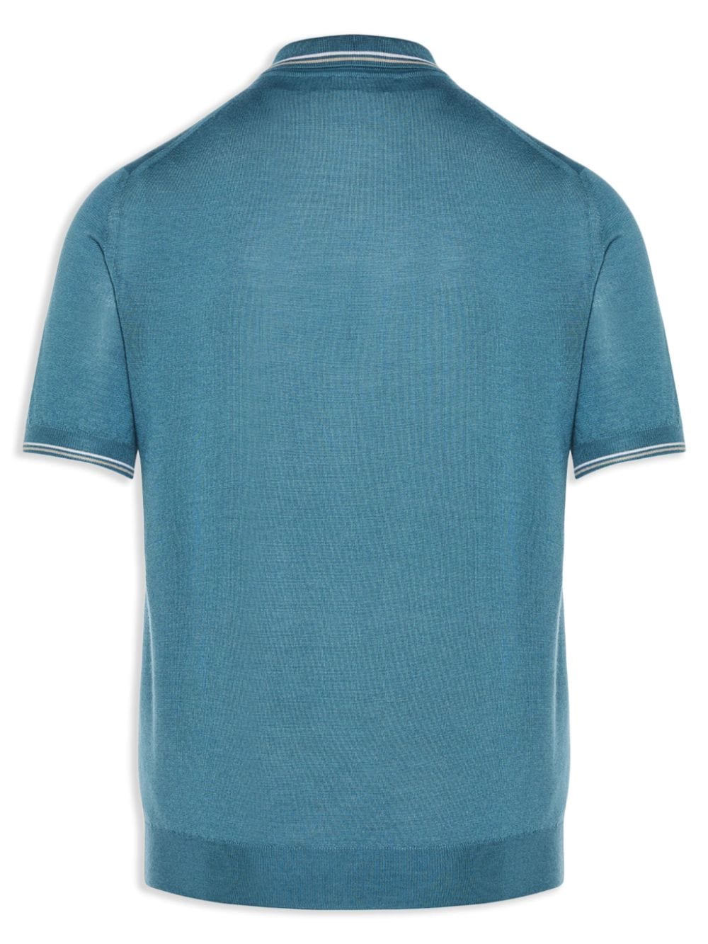 Fedeli stripe-detail polo shirt - Blauw