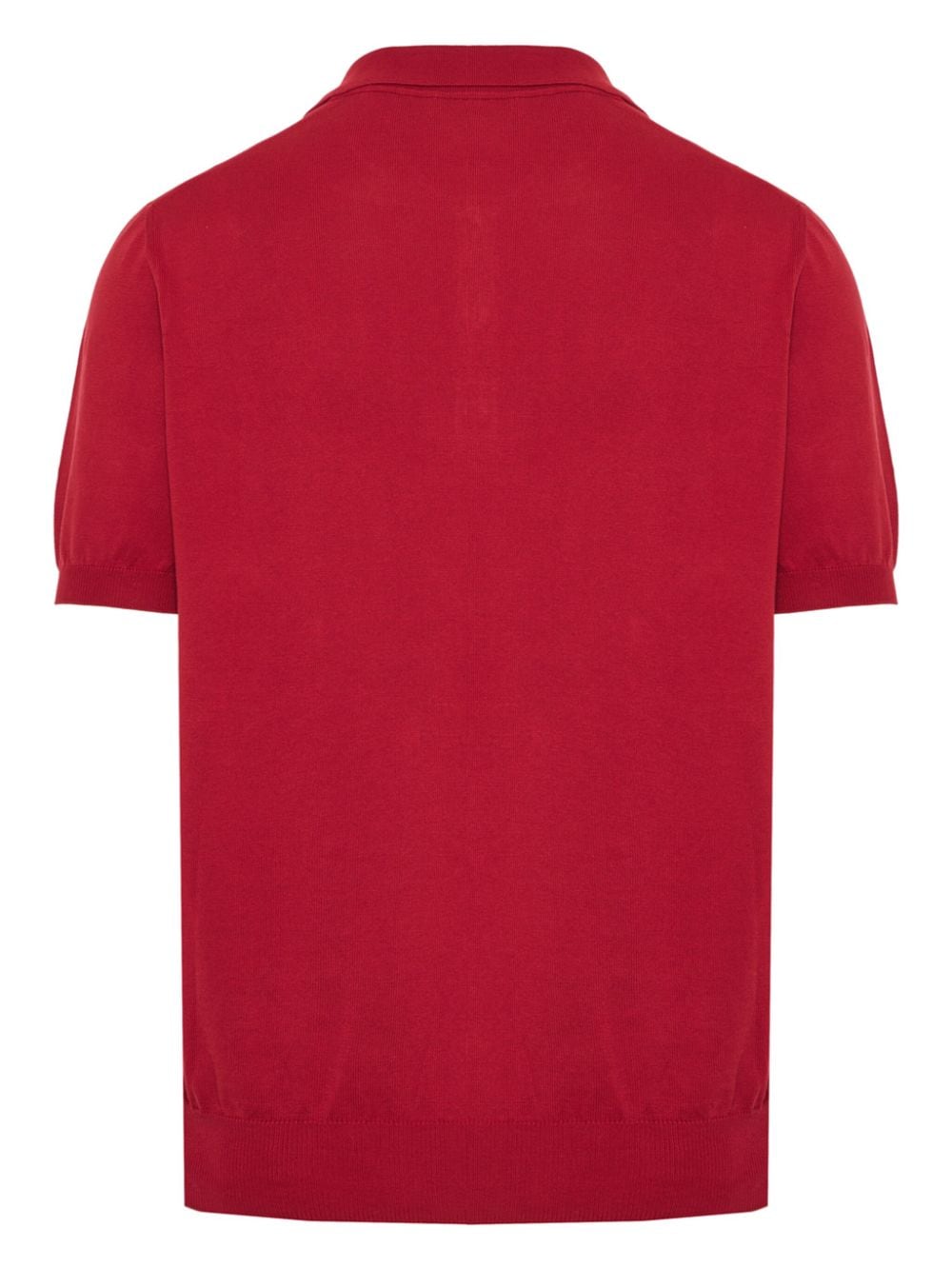 Canali fine-knit cotton polo shirt - Rood