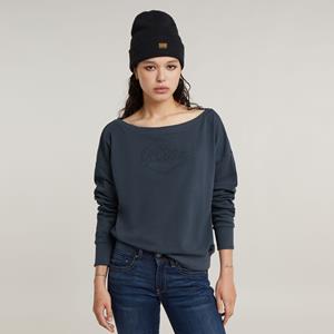 G-Star RAW Boat Neck Loose Sweater - Grijs - Dames