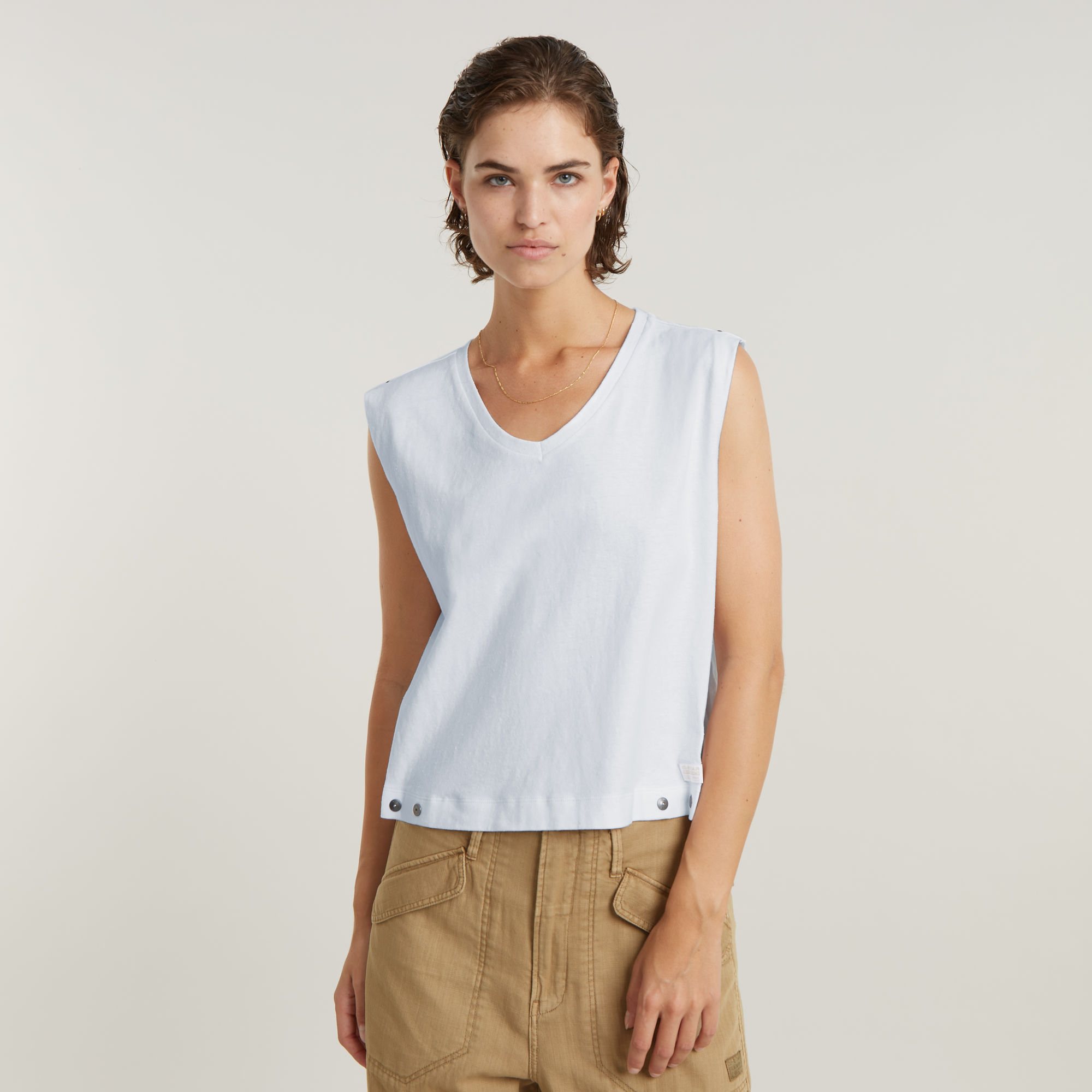 G-Star RAW Riveted Loose Top - Wit - Dames