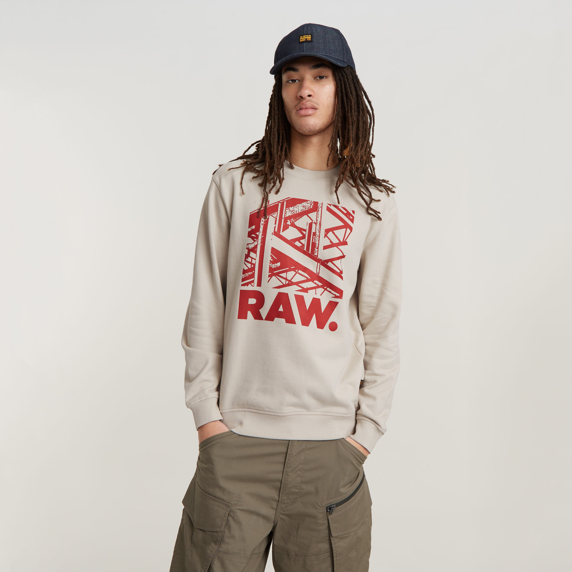 G-Star RAW Construction Sweater - Wit - Heren
