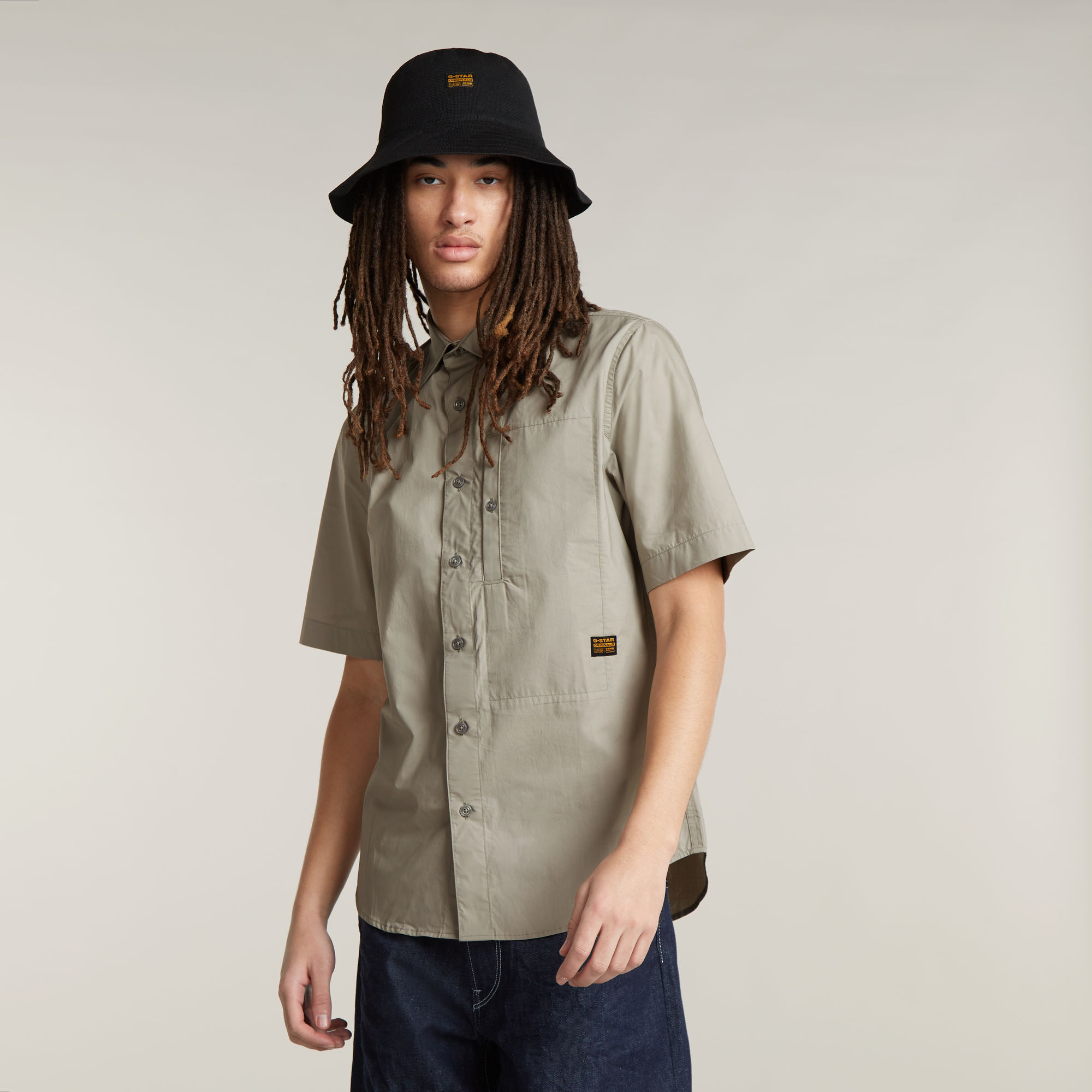 G-Star RAW G4A Slim Shirt - Beige - Heren